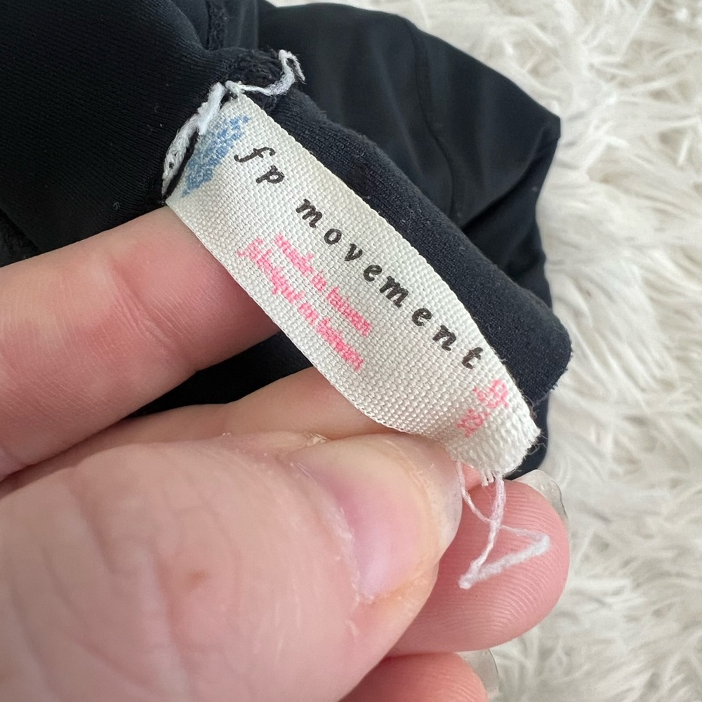 FP Movement by Free People Black High Bar Wrap Sports Bra - Size XS - Picture 7 of 7